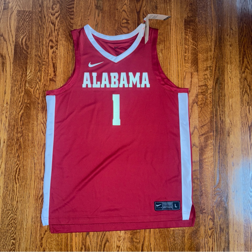 Nike DriFit Ncaa Alabama Crimson Tide 1 Basketball Jersey Nike DriFit Ncaa Alabama Crimson Tide 1 Basketball Jersey